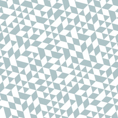 Geometric vector pattern with light blue and white triangles. Geometric modern ornament. Seamless abstract background