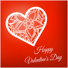 Happy valentines day and weeding design elements. Vector illustration. Hearts. Doodles and curls.