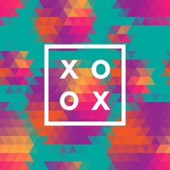 Romantic logo in frame