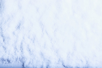 White frost snow background. Winter and Christmas concept.