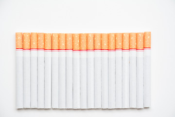 cigarette on white background