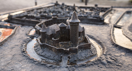 castle linn krefeld germany minature model