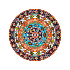 American Indian round motif