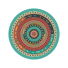 Aztec round motif