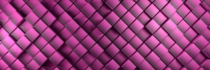 displaced purple cubes banner background 3d illustration