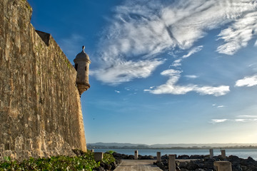 Sentry Box in Walls in Old San Juan, Puerto Rico