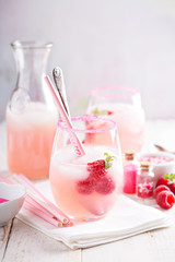 Red raspberry lemonade