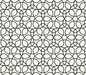 Naklejka premium Abstract geometric black and white hipster deco art pattern