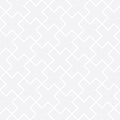 Abstract geometric black and white graphic design print cross tile pattern