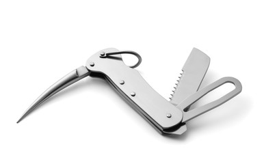 Sailing  knife tool with marlinspike and shackle key