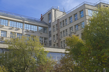 Part of a house built in the constructivist style.