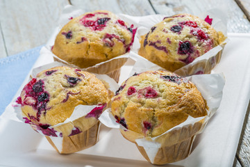 muffins aux myrtilles