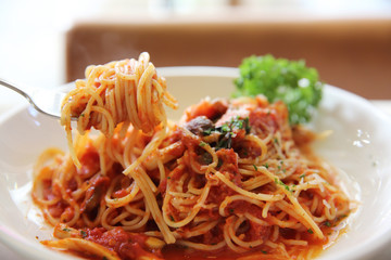 Spaghetti bolognese beef sauce