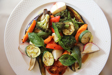 grilled vegetables with balsamic
