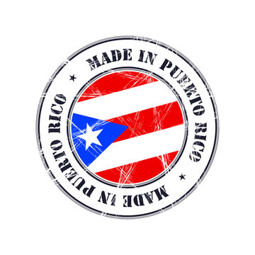 Made in Puerto Rico rubber stamp