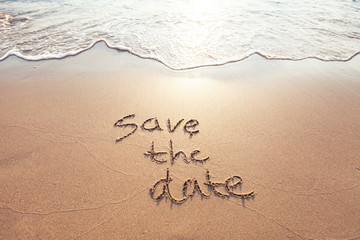 save the date card