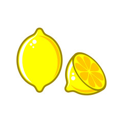 Creative vector lemon illustration