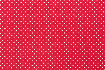 Red polka dots pattern.