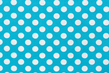 Blue polka dots pattern.