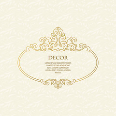 Golden floral borders