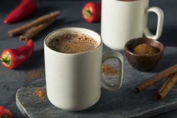 Photo sur Plexiglas Chocolat Homemade Holiday Spicy Mexican Hot Chocolate