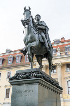 equestrian statue / Equestrian statue of Carl August in Weimar