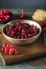 Homemade Organic Red Currant Jam