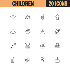 Children icon set
