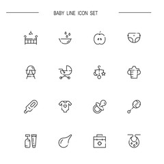 Baby's icon set