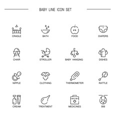 Baby's icon set
