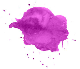 Colorful abstract watercolor texture with splashes and spatters. Modern creative watercolor background for trendy design.