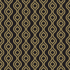 Seamless nautical rope pattern - 132628291