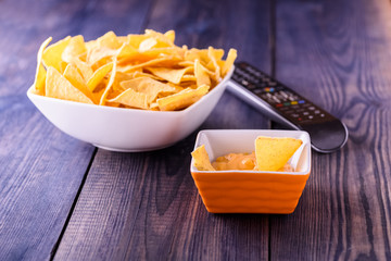 Tortilla chips and dip