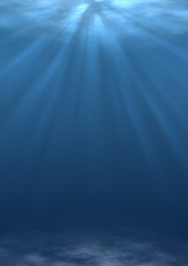 Fototapeta premium Underwater with Seabed
