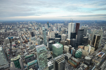 Fototapeta na wymiar Toronto aerial view