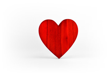 Red heart symbol of physical well-being