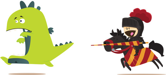 Chevalier &agrave; l&rsquo;attaque du dragon !