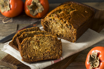 Homemade Sweet Persimmon and Nut Bread