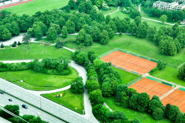 Aerial view of Munich, Germany