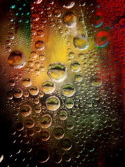 Raindrops on a window