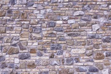 Naklejka na ściany i meble Colored brick wall seamless vector illustration background
