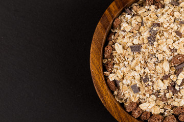 Healthy oat granola muesli cereals