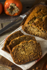 Homemade Sweet Persimmon and Nut Bread