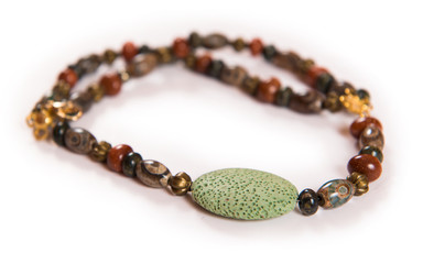 Elegant bracelet isolated on white background