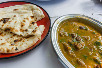 Delicious Chicken Tikka Masala with chapati.