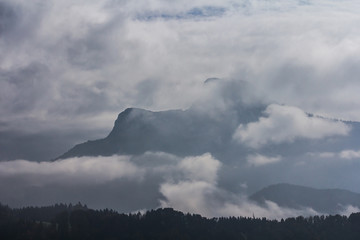 Cloudy mountain