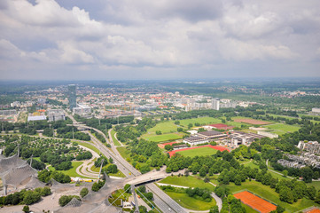 Aerial view of Munich, Germany