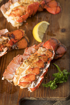 Seasoned Baked Lobster Tails