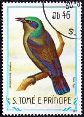 Postage stamp Sao Tome and Principe 1983 Principe Starling, Bird