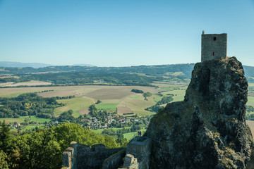 The rock mass in the Czech natural paradise awaits tourists in t